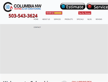 Tablet Screenshot of columbianw.com